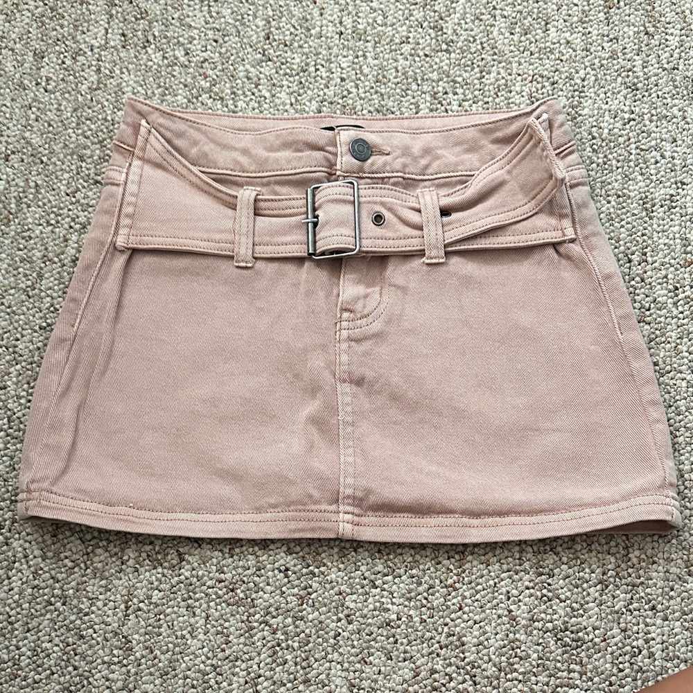 Light Tan Mini Skirt XS